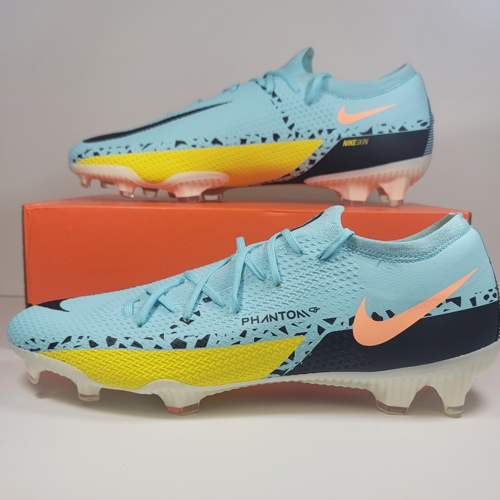 Men's Size 13 - Nike Phantom GT2 Pro FG Soccer Cleats Glacier Ice DA4432-407